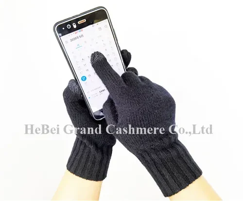 Touchscreen cashmere gloves — supplier product photograph