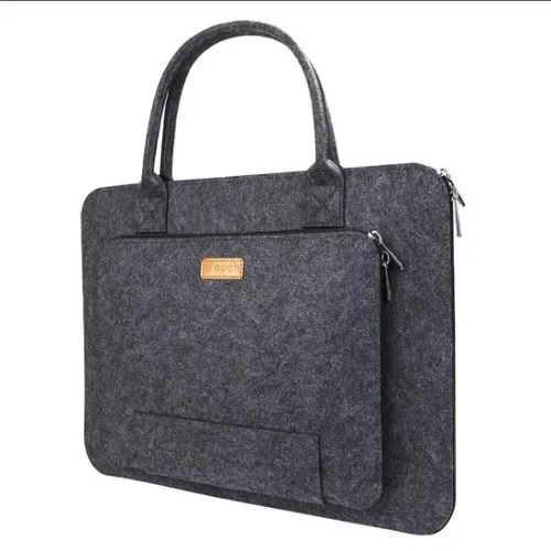 Felt laptop carry bag · 13-inch option — supplier product photograph